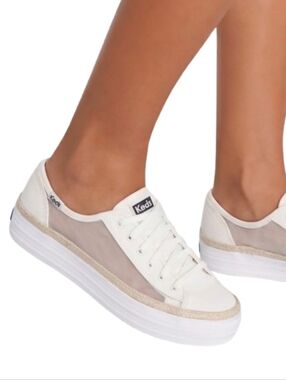 KEDS Triple Kick Transparent Mesh Sneakers